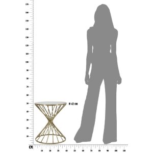 Mauro Ferretti Beistelltisch Hypnos Ø 42x50 cm gold