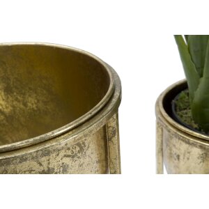 Подставка для цветов Mauro Ferretti, комплект из 2 подставок Ø 27x62 и 21,5x52 см, золото