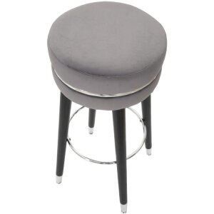 Барный стул Mauro Ferretti Paris Ø 35x74 см серо-черный