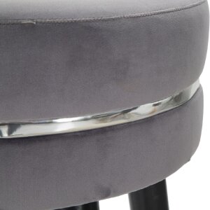 Барный стул Mauro Ferretti Paris Ø 35x74 см серо-черный