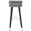 Барный стул Mauro Ferretti Paris Ø 35x74 см серо-черный