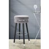 Барный стул Mauro Ferretti Paris Ø 35x74 см серо-черный