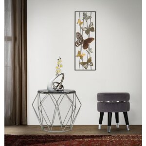 Табурет Mauro Ferretti Paris Ø 35x40,5 см серо-серебристый