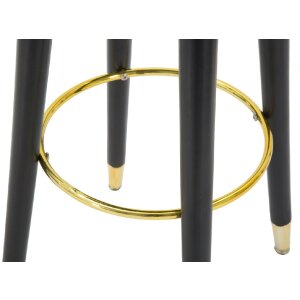 Mauro Ferretti Barhocker Paris Ø 35x74 cm petrol gold schwarz