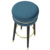 Mauro Ferretti Barhocker Paris Ø 35x74 cm petrol gold schwarz
