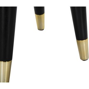 Табурет Mauro Ferretti Paris Ø 35x40,5 см кремовый черный