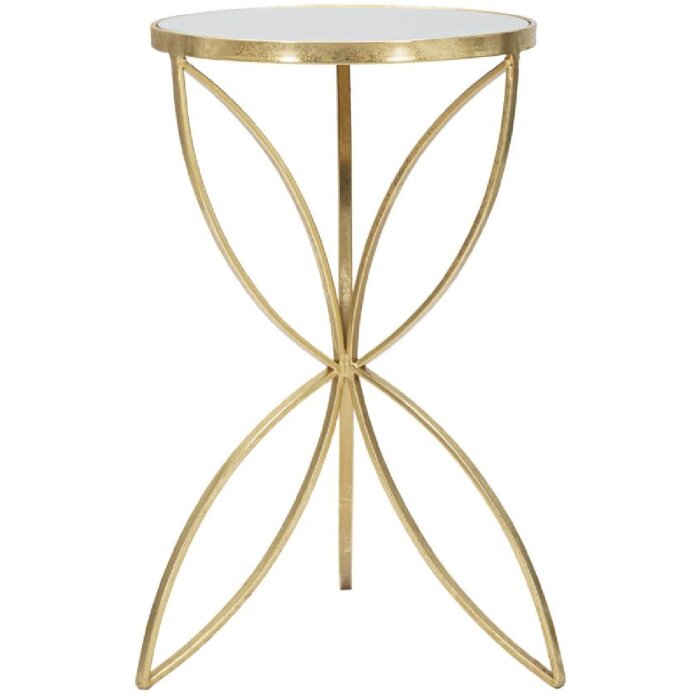 Mauro Ferretti Beistelltisch Schmetterling Ø 35x60 cm gold silber