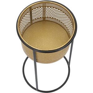 Mauro Ferretti Blumenständer Einfach Ø 25x50 cm gold schwarz