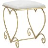 Mauro Ferretti табурет сердце 50x37,5x51,5 см золото крем