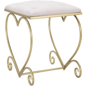 Mauro Ferretti табурет сердце 50x37,5x51,5 см золото розовый