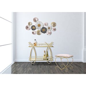 Mauro Ferretti табурет сердце 50x37,5x51,5 см золото розовый