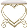 Mauro Ferretti табурет сердце 50x37,5x51,5 см золото розовый