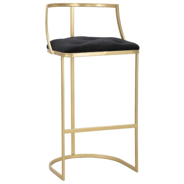 Mauro Ferretti Barhocker Istanbul Ø 45x90 cm gold schwarz