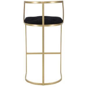 Mauro Ferretti Barhocker Istanbul Ø 45x90 cm gold schwarz