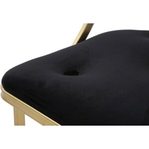 Mauro Ferretti Barhocker Istanbul Ø 45x90 cm gold schwarz