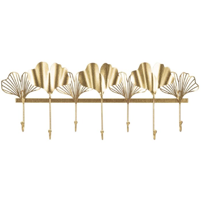 Mauro Ferretti настенная вешалка 7 створок 66,2х6х26,3 см золото