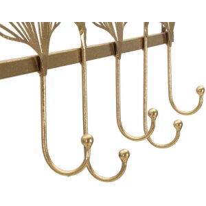 Mauro Ferretti настенная вешалка 7 створок 66,2х6х26,3 см золото
