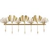 Mauro Ferretti настенная вешалка 7 створок 66,2х6х26,3 см золото