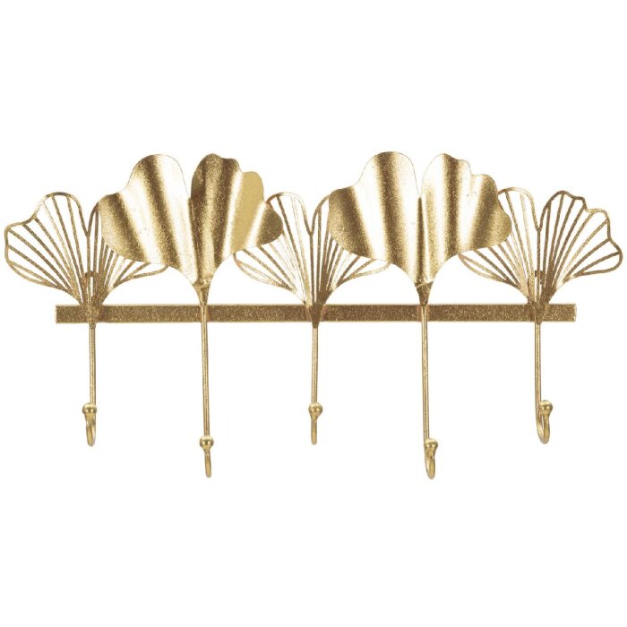 Mauro Ferretti настенная вешалка 5 створок 49,5x6x26,3 см золото