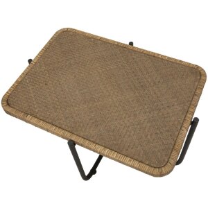 Mauro Ferretti Couchtisch Cebu 75x55x46,5 cm schwarz braun