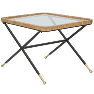 Mauro Ferretti Saint Barth журнальный столик 70x50x45 см черно-коричневый