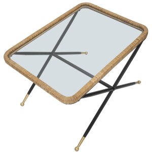 Mauro Ferretti Saint Barth журнальный столик 70x50x45 см черно-коричневый