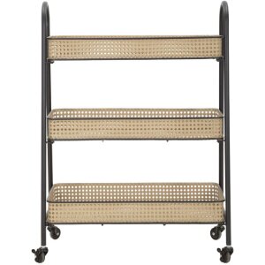 Mauro Ferretti Rollwagen Fuji 60x30x80 cm schwarz natur