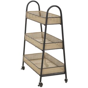 Mauro Ferretti тележка Fuji 60x30x80 см черный натуральный