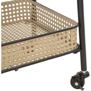 Mauro Ferretti тележка Fuji 60x30x80 см черный натуральный