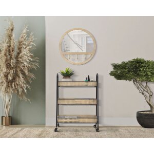 Mauro Ferretti тележка Fuji 60x30x80 см черный натуральный