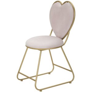 Mauro Ferretti кресло сердце 37x47x80 см золото розовый