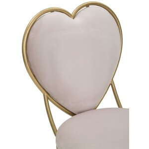 Mauro Ferretti кресло сердце 37x47x80 см золото розовый