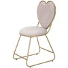 Mauro Ferretti кресло сердце 37x47x80 см золото розовый