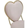 Mauro Ferretti кресло сердце 37x47x80 см золото розовый