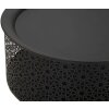 Mauro Ferretti Beistelltisch Blacky Ø 35x50 cm schwarz gold