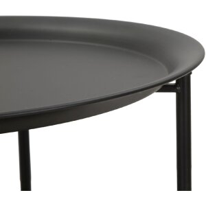 Mauro Ferretti Beistelltisch Osaka Ø 40x50 cm schwarz natur