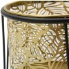 Mauro Ferretti Blumenständer Leavy 2er-Set Ø 21x40 und 19x22 cm gold schwarz