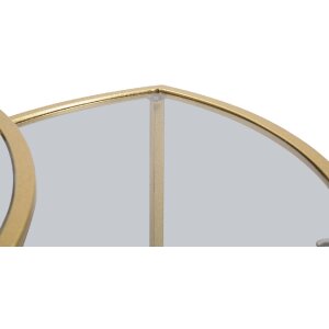 Mauro Ferretti Beistelltisch Triangle 3er Set Ø 60x50-50x45-40x40 cm gold