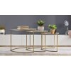 Mauro Ferretti Beistelltisch Triangle 3er Set Ø 60x50-50x45-40x40 cm gold