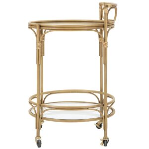 Mauro Ferretti Servierwagen Panama rund Ø 51x74 cm braun