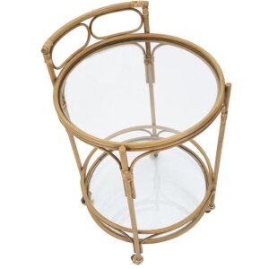 Mauro Ferretti Servierwagen Panama rund Ø 51x74 cm braun