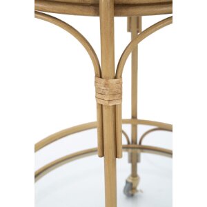 Mauro Ferretti Servierwagen Panama rund Ø 51x74 cm braun