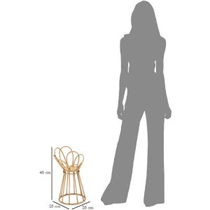 Mauro Ferretti Blumenständer Panama-Turm Ø 28x48 cm braun