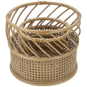 Mauro Ferretti Blumenständer Panama 2er-Set Ø 30x25-22x18 cm braun