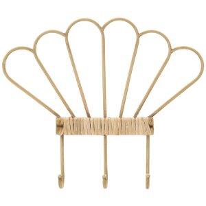 Mauro Ferretti Wandhaken Panama 3 Haken 37,5x5x32,5 cm braun