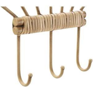 Mauro Ferretti Wandhaken Panama 3 Haken 37,5x5x32,5 cm braun
