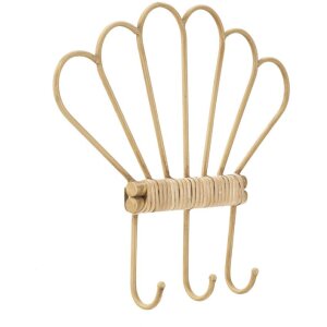 Mauro Ferretti Wandhaken Panama 3 Haken 37,5x5x32,5 cm braun