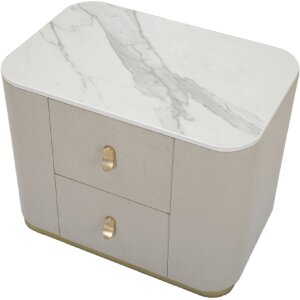 Mauro Ferretti прикроватная тумба beauty 60x40x47 см кремовое золото