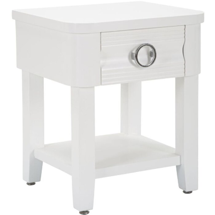 Mauro Ferretti тумба прикроватная глянец 45x40x54 см белая