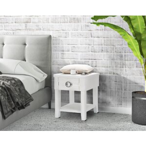 Mauro Ferretti тумба прикроватная глянец 45x40x54 см белая